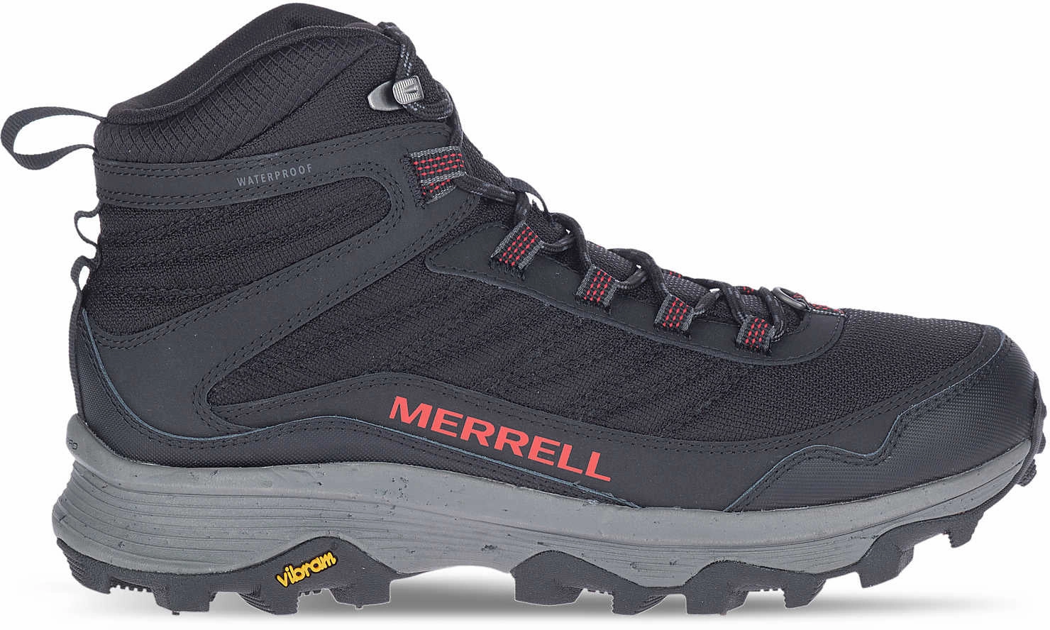 All Purpose Merrell Moab Speed Thermo Spike Mid Waterproof Mens Walking Boots - Black