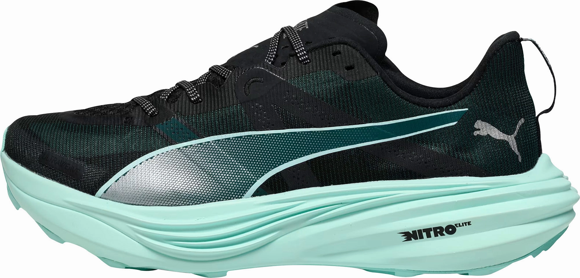 Puma Deviate Nitro Elite Mens Trail Running Shoes - Green Flexible Running Tech windy - day shoes