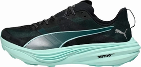 Puma Deviate Nitro Elite Mens Trail Running Shoes - Green Flexible Running Tech windy - day shoes