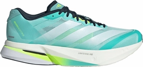 racquetball player shoes adidas Adizero Boston 13 Mens Running Shoes - Green