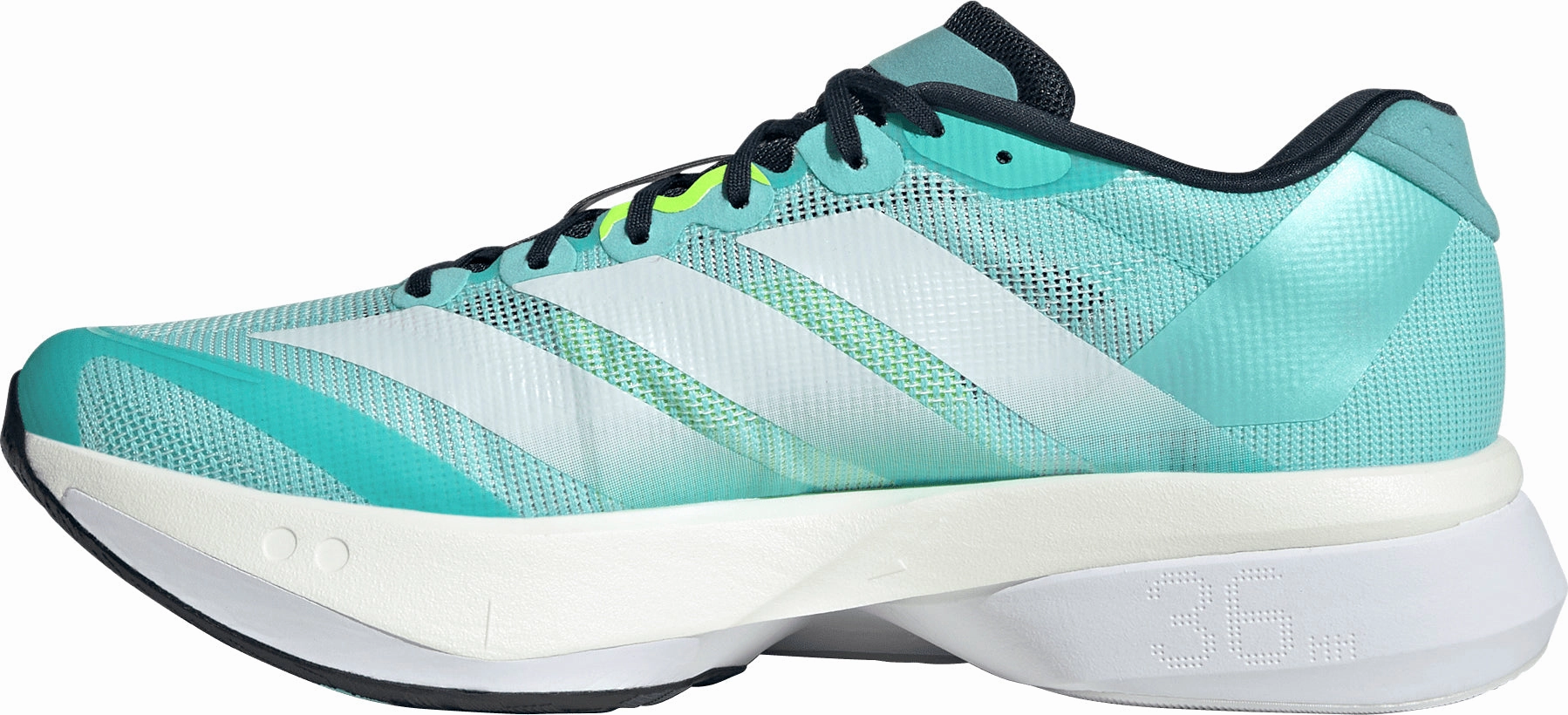 adidas Adizero Boston 13 Mens Running Shoes - Green Odor Resistant Fabric Zumba