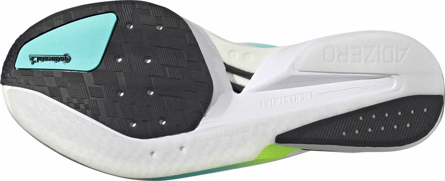 adidas Adizero Boston 13 Mens Running Shoes - Green marathon runner shoes