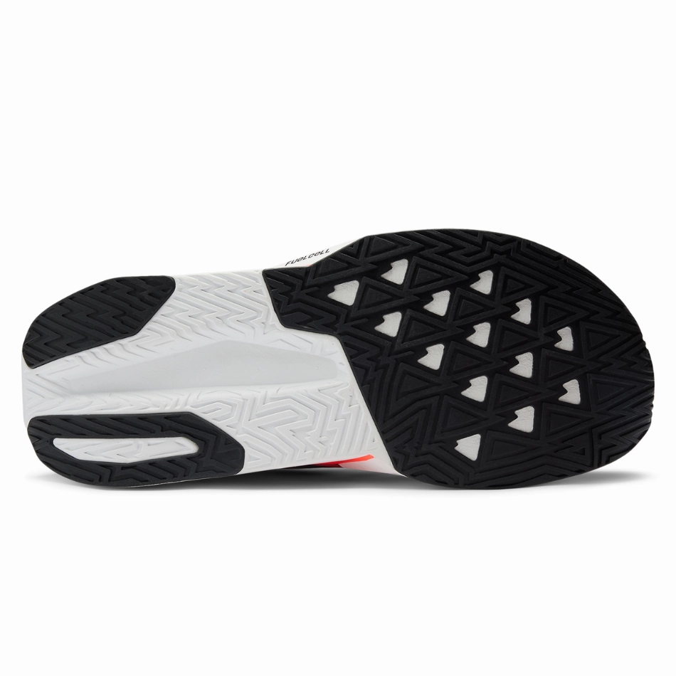 Breathable Footwear half - length running shoes New Balance Men's Fuelcell Rebel v5 Running Shoes in Urgent Red/White/Sea Salt AW25