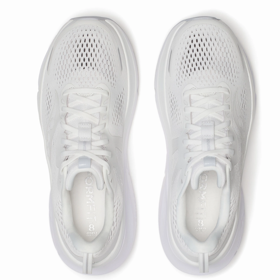 Saucony Men's Guide 18 Running Shoes in Ivory - Online Exclusive Ventilated Tongue Design Fast Landing