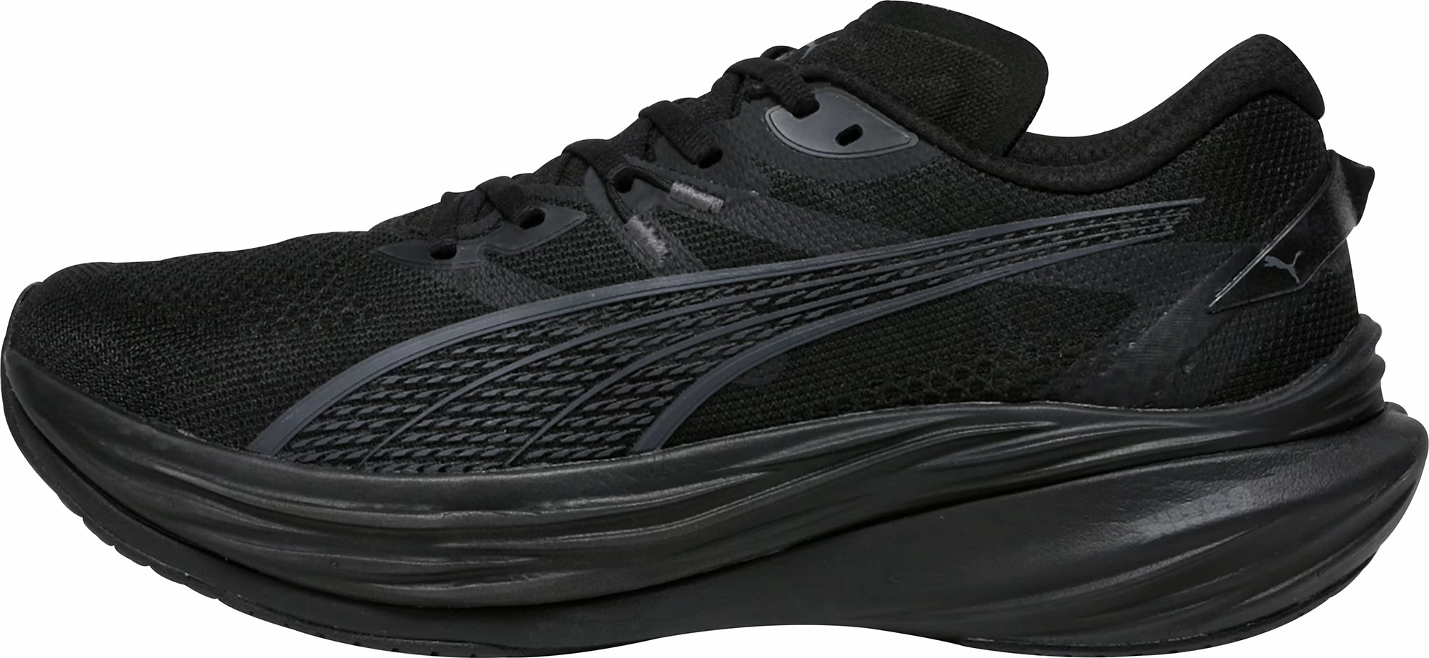 Puma Deviate Nitro 3 WIDE FIT Mens Running Shoes - Black Friction Reduced Interior