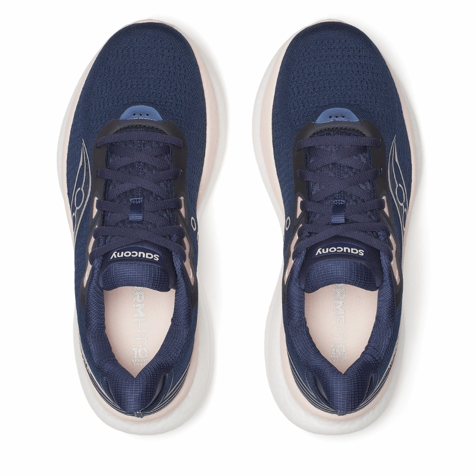 rehabilitation aid Seamless transition Saucony Women's Triumph 23 Running Shoes in Navy/Cameo AW25