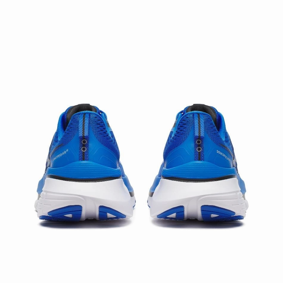 Saucony Men's Guide 18 Running Shoes in Skydiver/Black SS25 Strobel Last Design