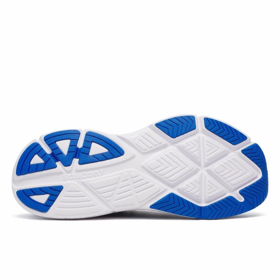 lug - sole shoes Saucony Men's Guide 18 Running Shoes in Skydiver/Black SS25