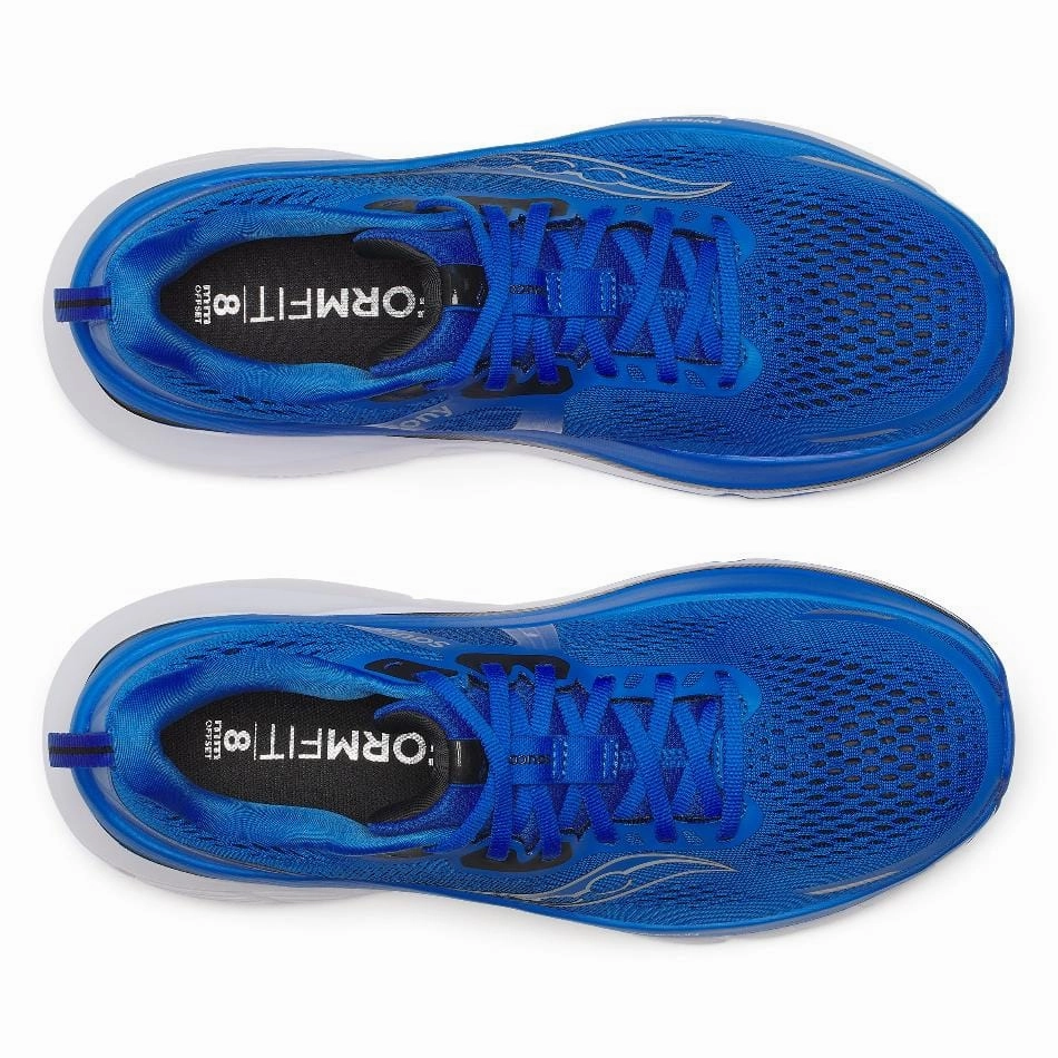 Saucony Men's Guide 18 Running Shoes in Skydiver/Black SS25 ReinforcedToe