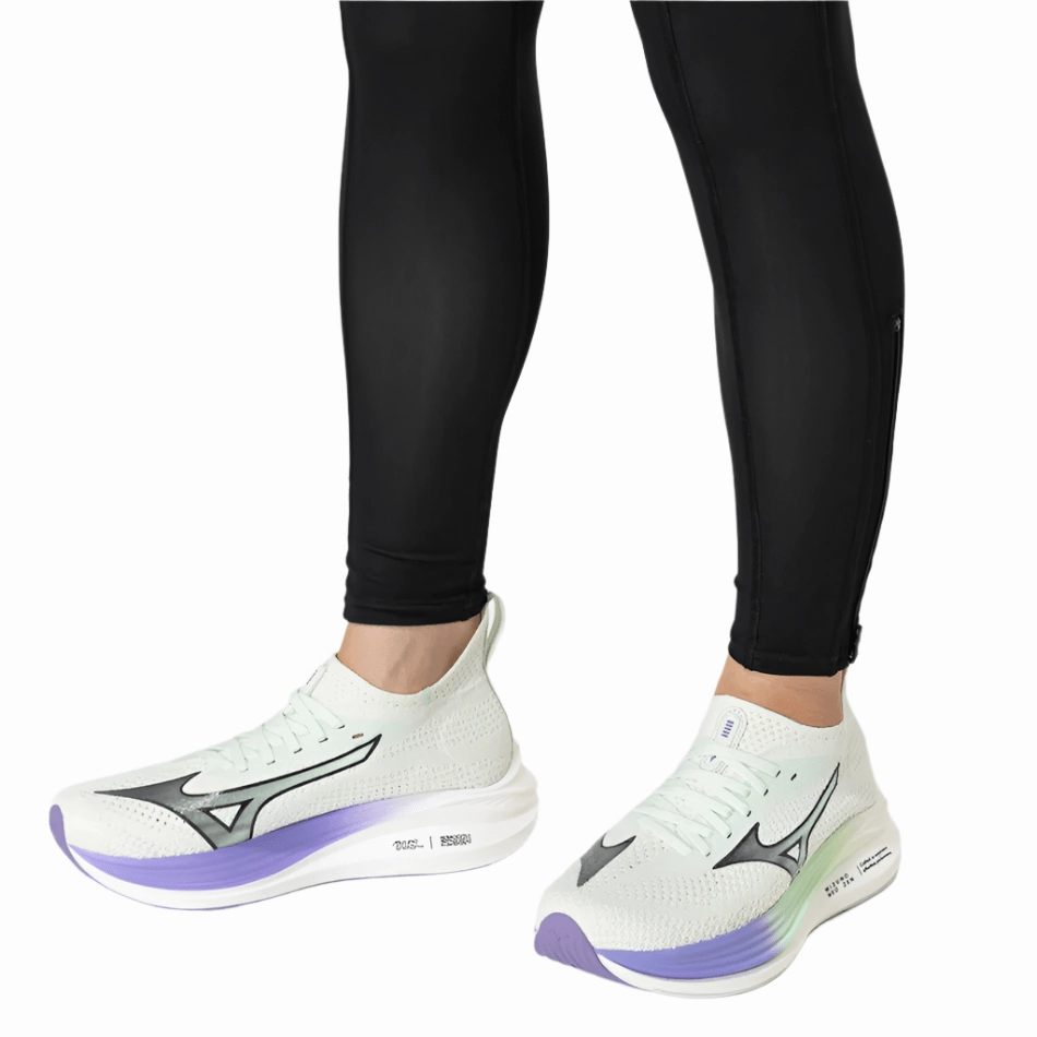Strength - improving Mizuno Women's Neo Zen Running Shoes in Hint of Mint/India Ink/Paisley Purple SS25