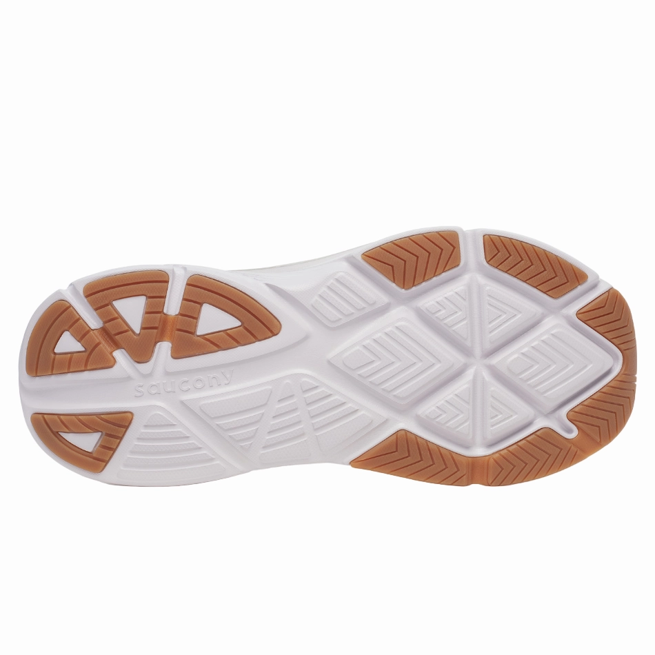 Knit Fabric Construction Durable Mesh Vamp Saucony Men's Guide 18 Running Shoes in Carbon/Iceberg - Online Exclusive