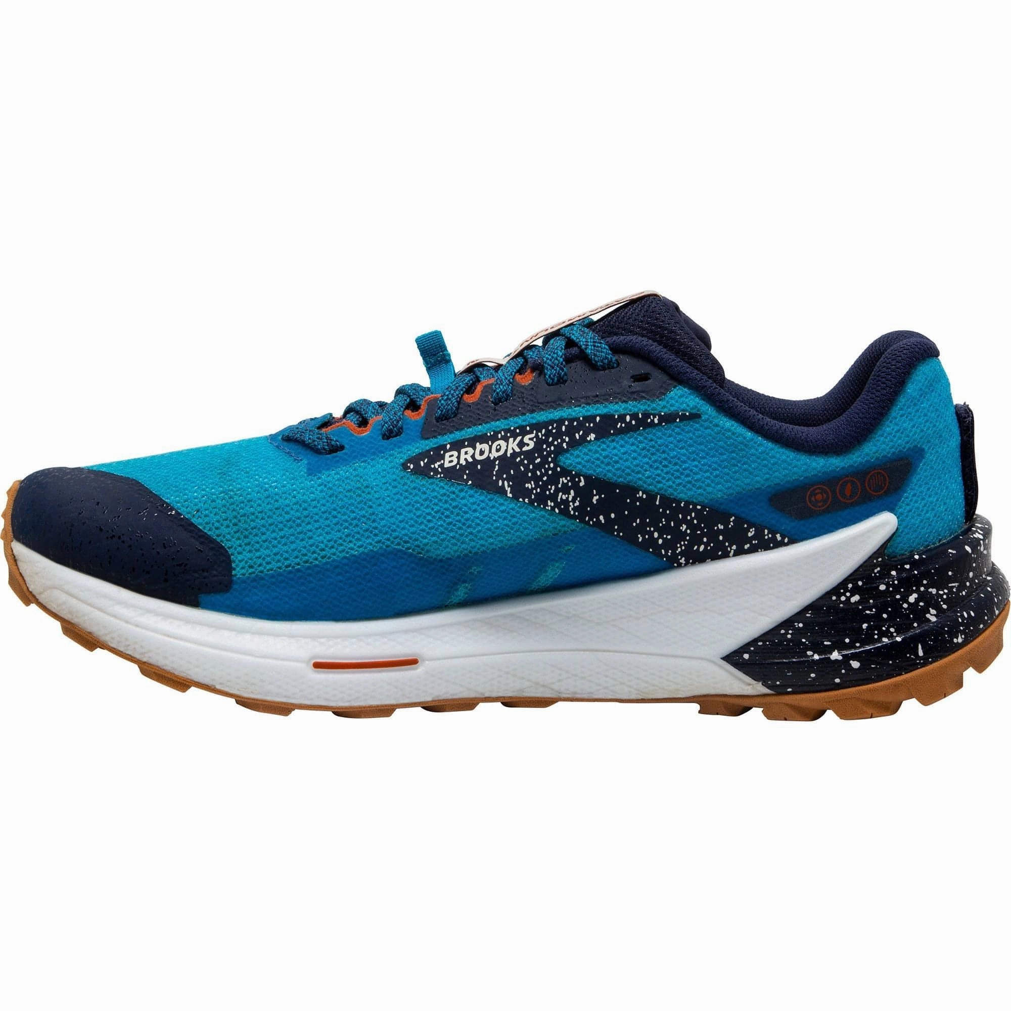 Flat terrain stability Anti Friction Layer Brooks Catamount 2 Mens Trail Running Shoes - Blue