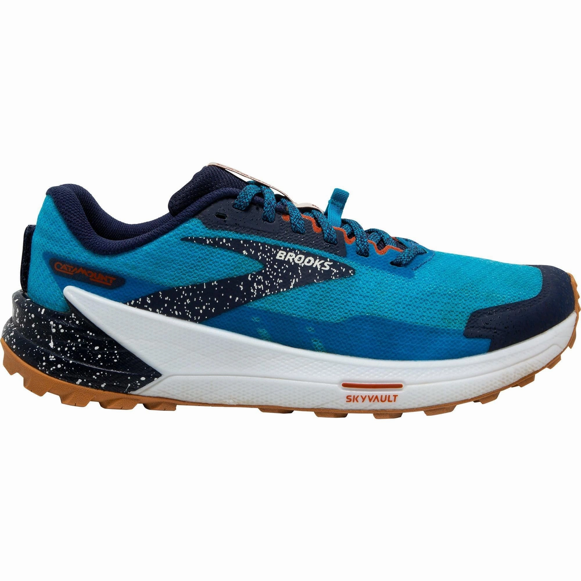 Brooks Catamount 2 Mens Trail Running Shoes - Blue Lace Lock Technology