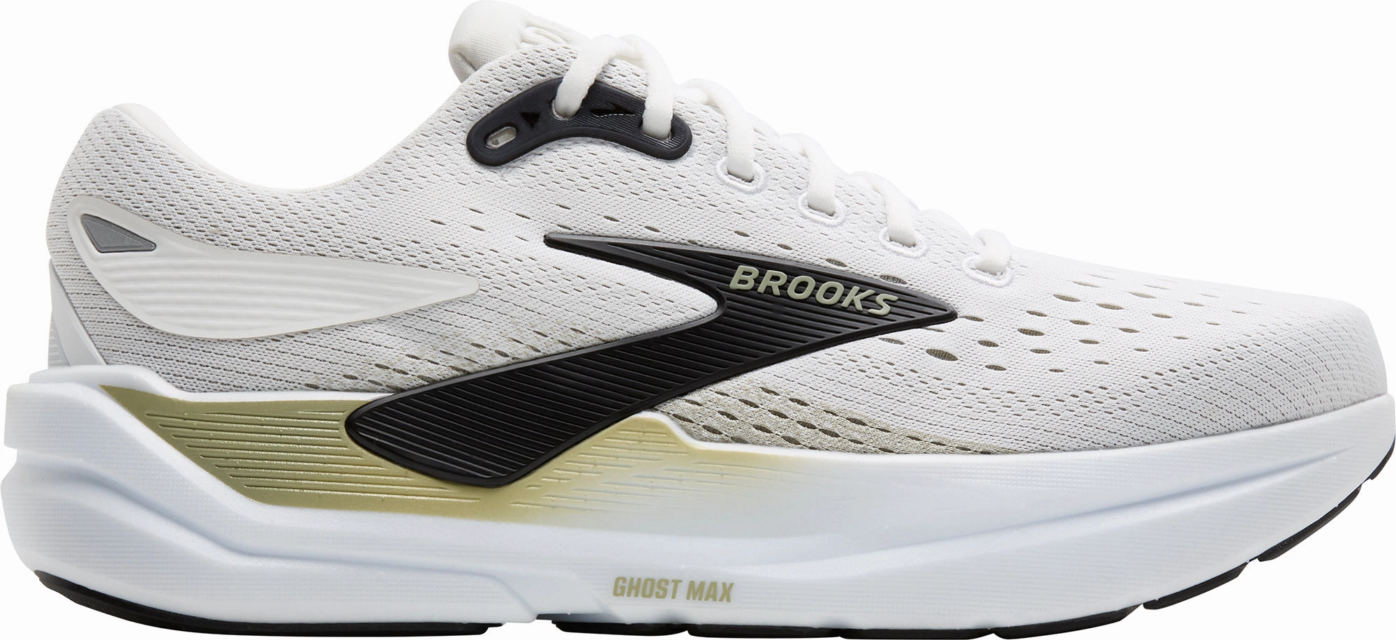 Brooks Ghost Max 3 Mens Running Shoes - White Pressure Mapping Technology