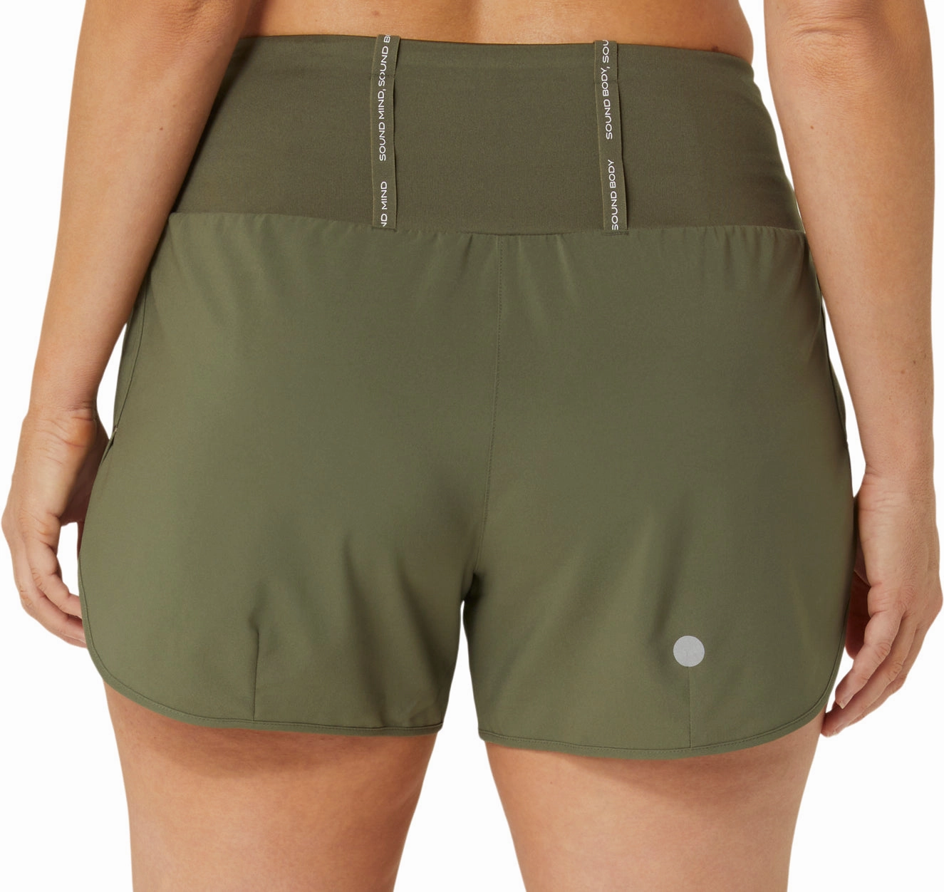 Comfy Look Asics Road 3.5 Inch Womens Running Shorts - Green