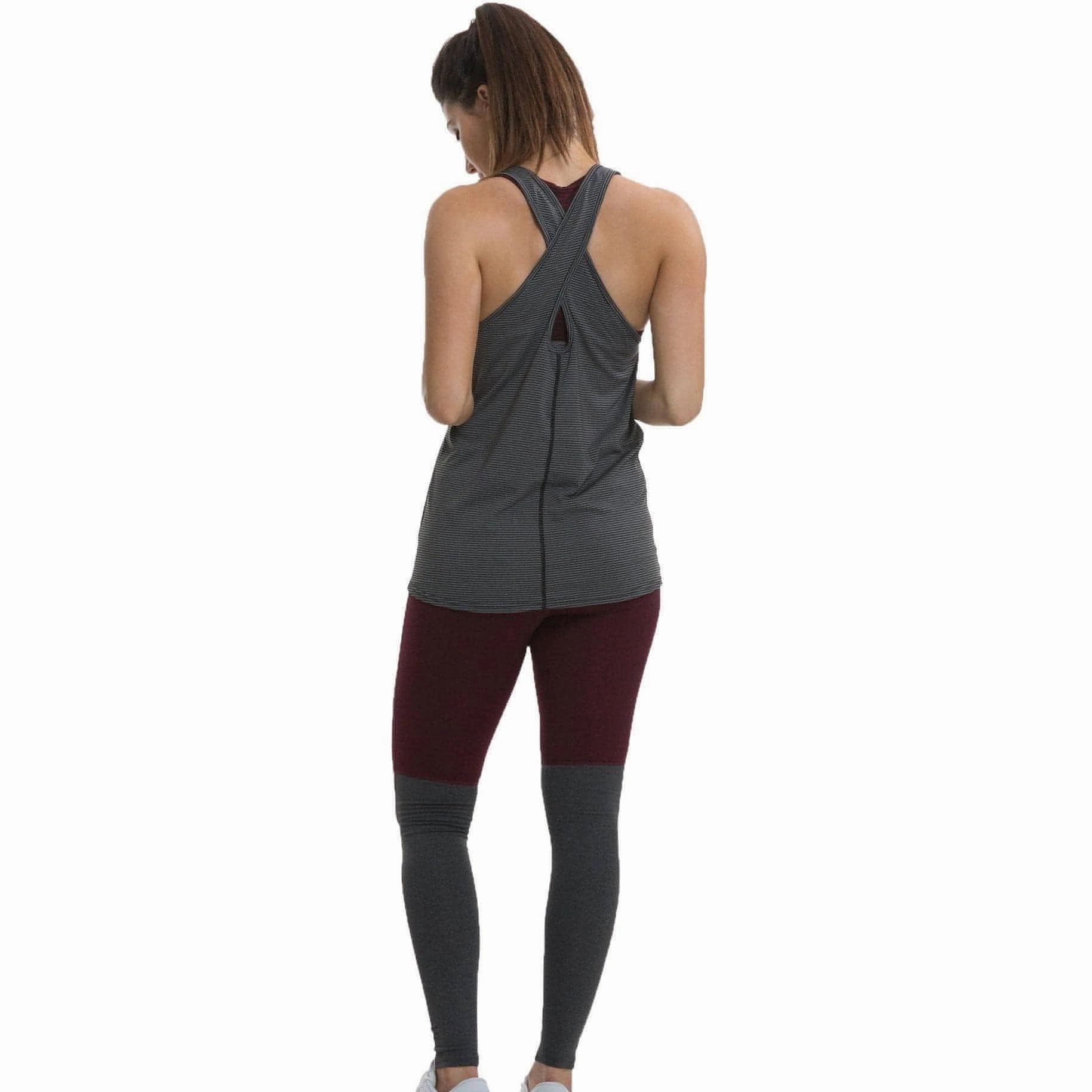 Genuine TCA Vista Cross Back Womens Running Vest Tank Top - Black