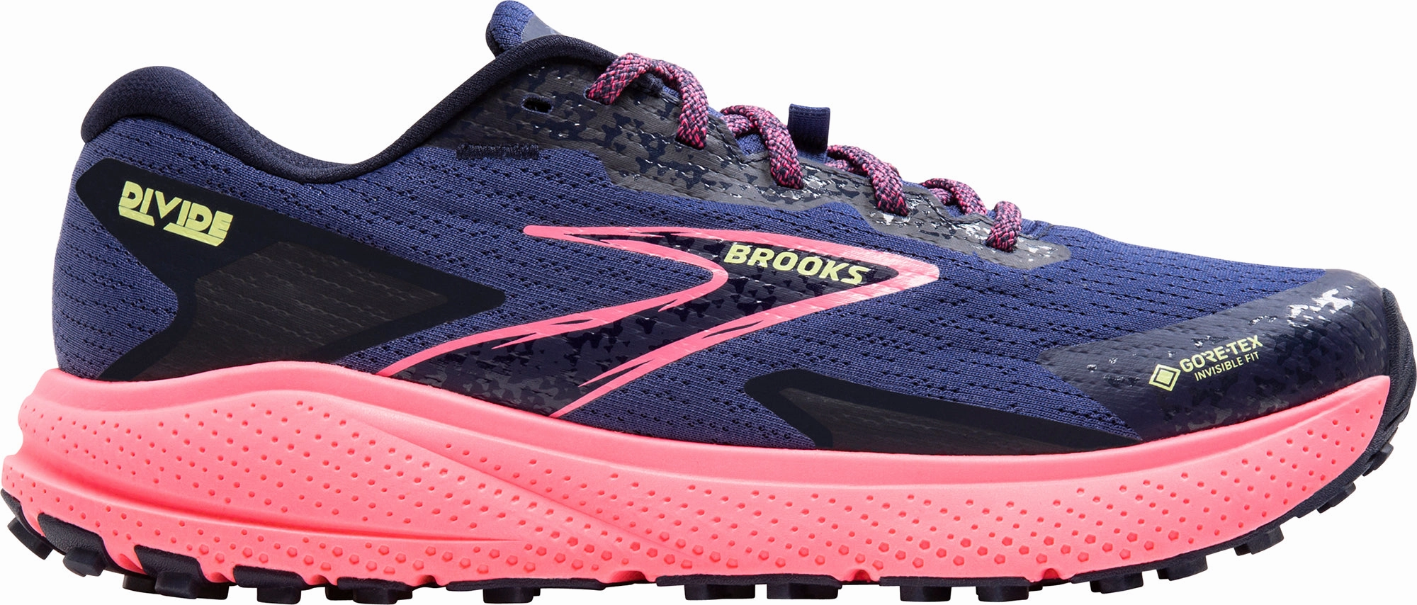 Brooks Divide 5 GORE-TEX Womens Trail Running Shoes - Blue Energy Return Footbed