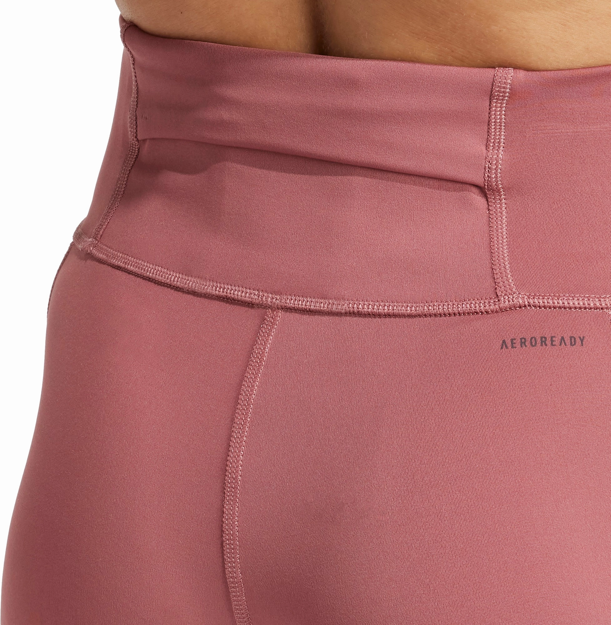 adidas DailyRun 3 Stripes Womens 7/8 Running Tights - Pink Pro Athlete Moisture Wicking