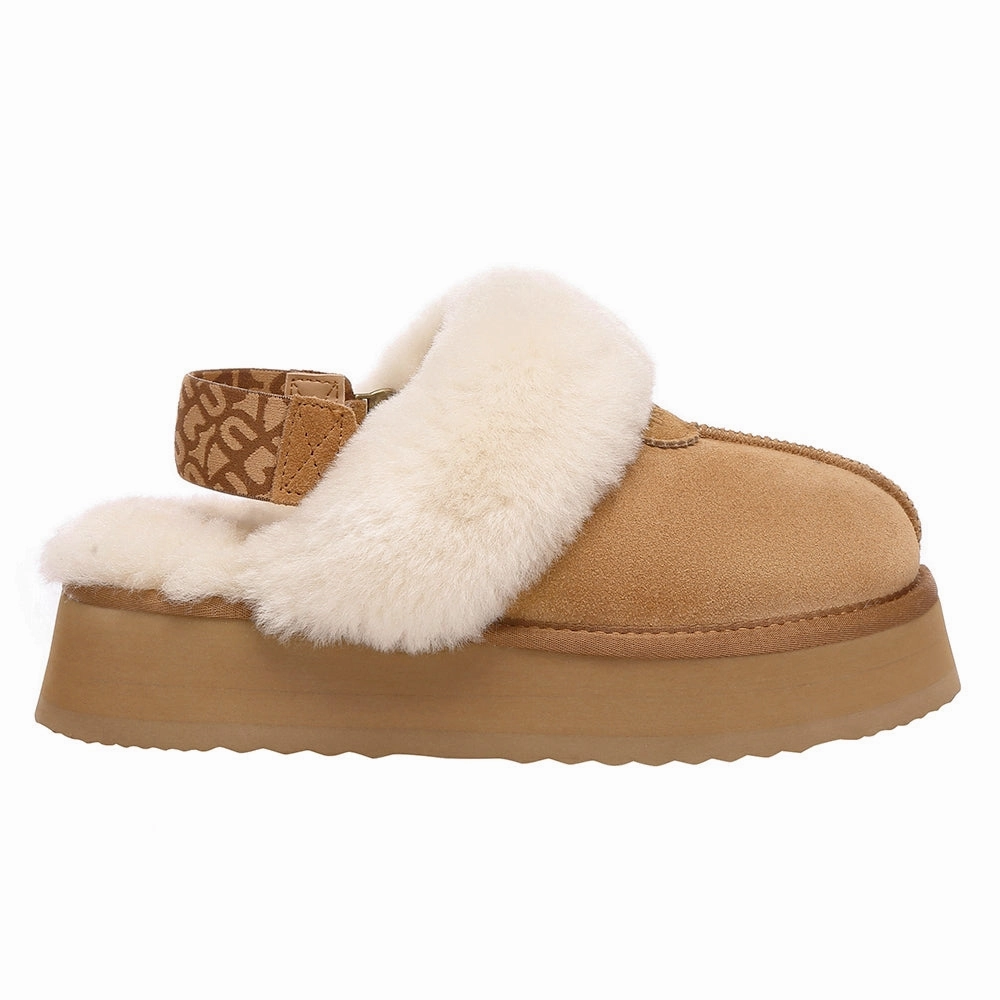 Shockproof EverAu Australia Women Wagtail Removable Strap Platform Slippers