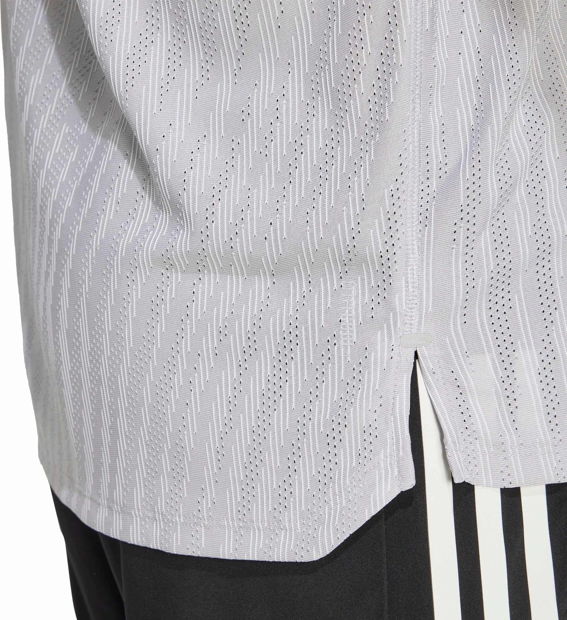 Lightweight Construction adidas ADI365 ClimaCool  Short Sleeve Mens Running Top - Grey