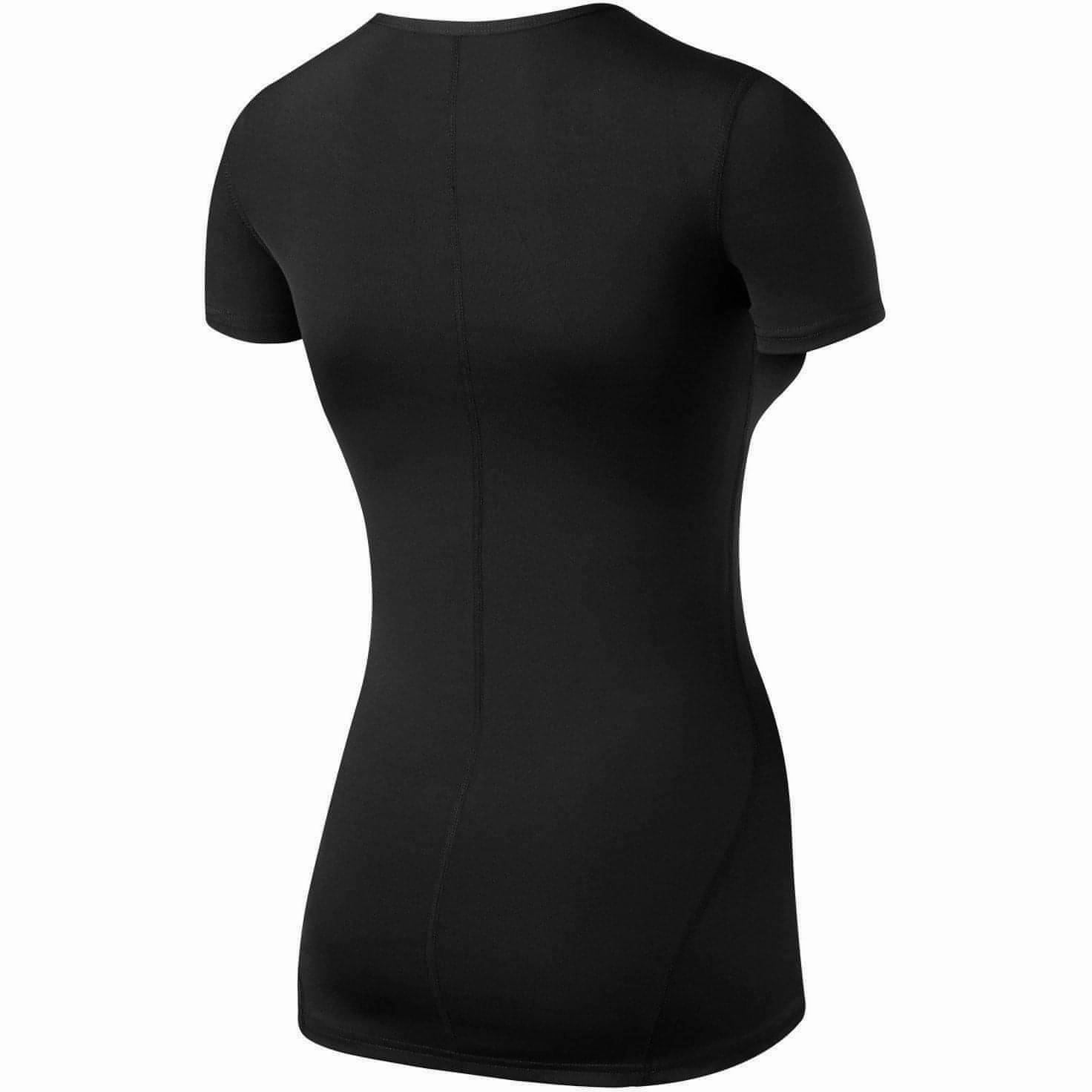 TCA Pro Performance Womens Short Sleeve Baselayer Running Top - Black Daily Style Trend Cozy Wear