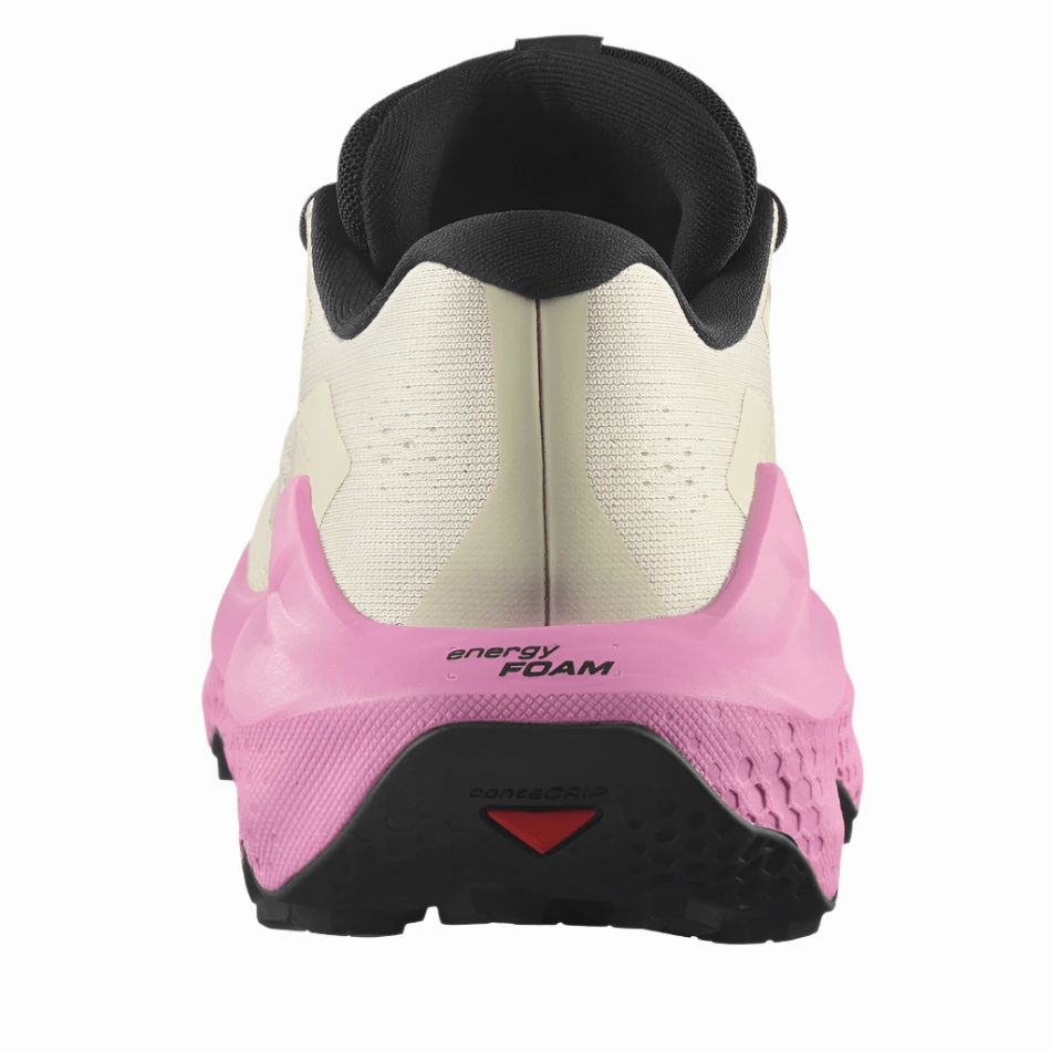 Salomon Women's Ultra Glide 3 Running Shoes in Almond Milk/Cyclamen/Black AW25 afternoon running shoes