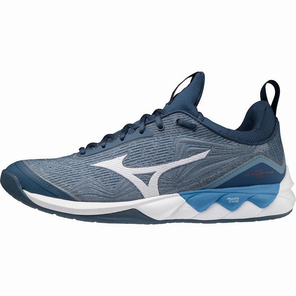 Pressure Dispersion Lightweight Mizuno Wave Luminous 2 Court Shoes - Blue