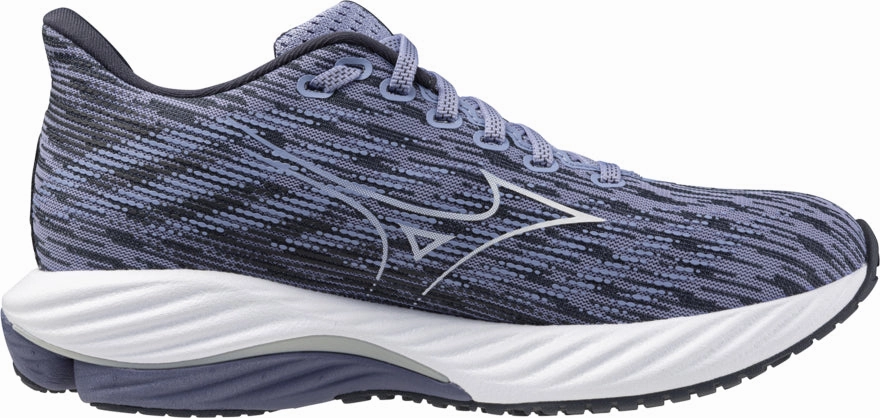 Durable Outsole Construction Mizuno Wave Rider 28 Womens Running Shoes - Purple