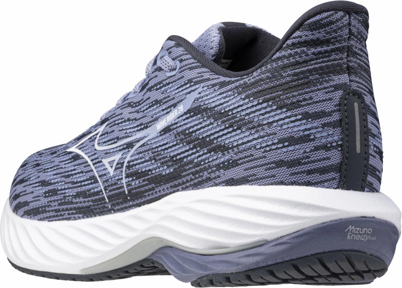 Adaptive Lacing Harness Power Moves Mizuno Wave Rider 28 Womens Running Shoes - Purple