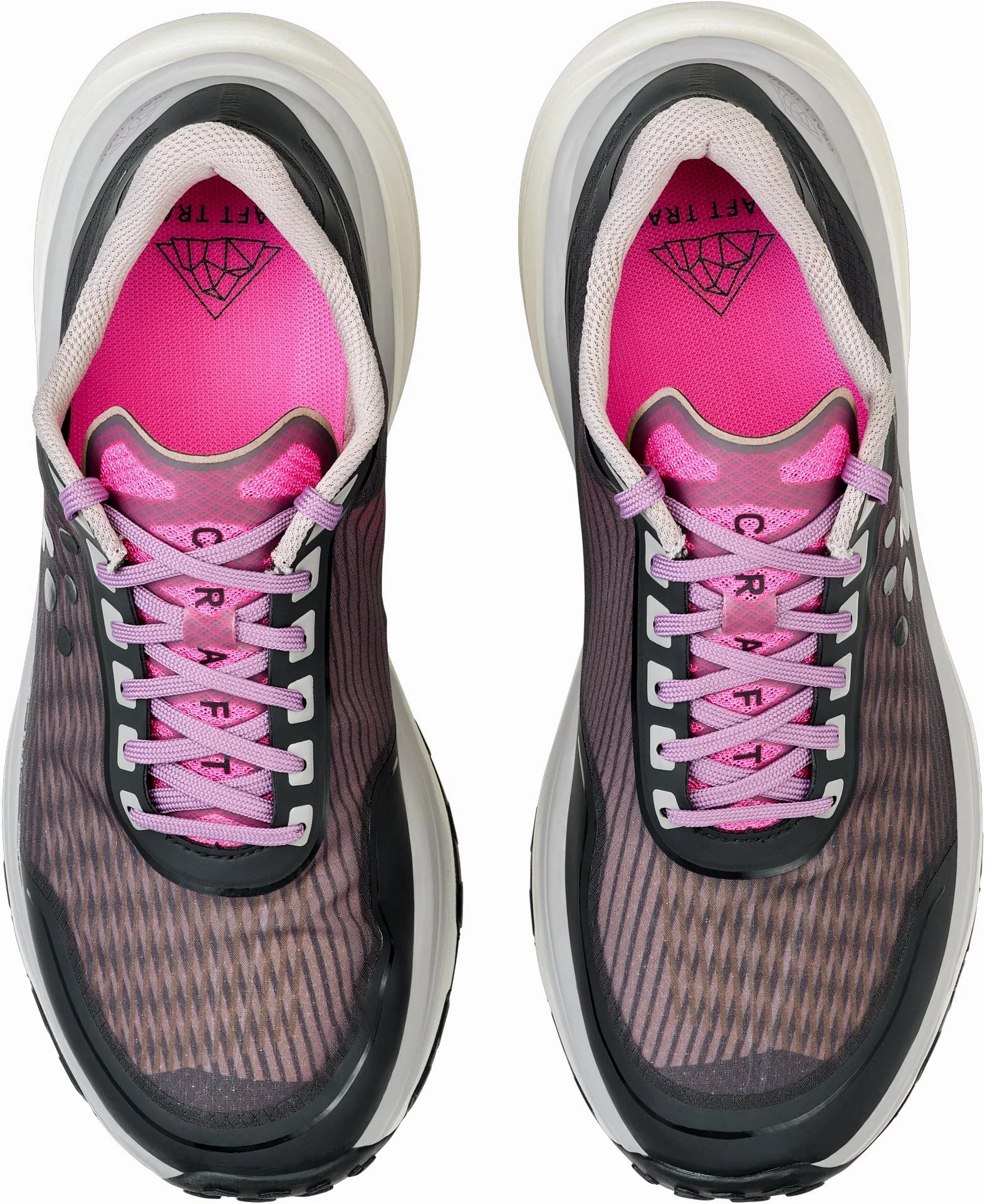 Orthotic Friendly Insoles Craft Pure Womens Trail Running Shoes - Black