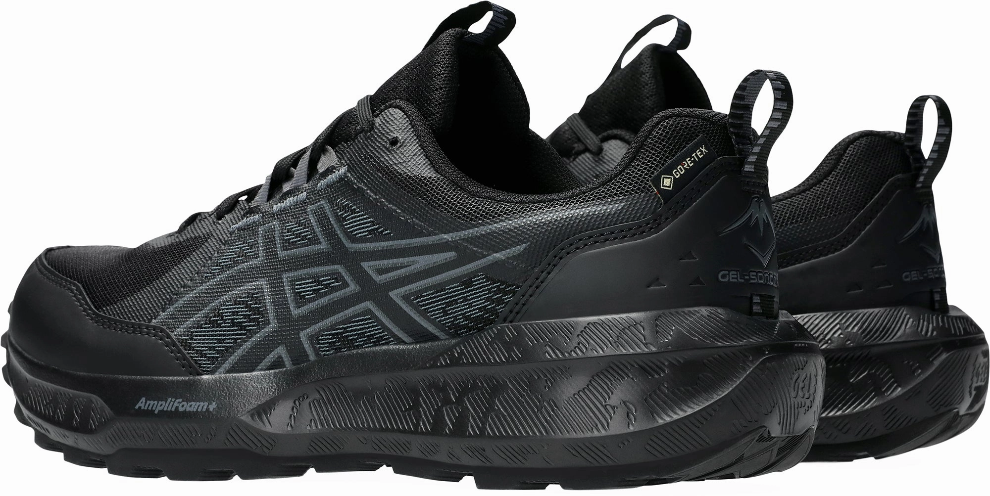 Asics Gel Sonoma 8 GORE-TEX Womens Trail Running Shoes - Black Dirt - road running Tongue Hold System