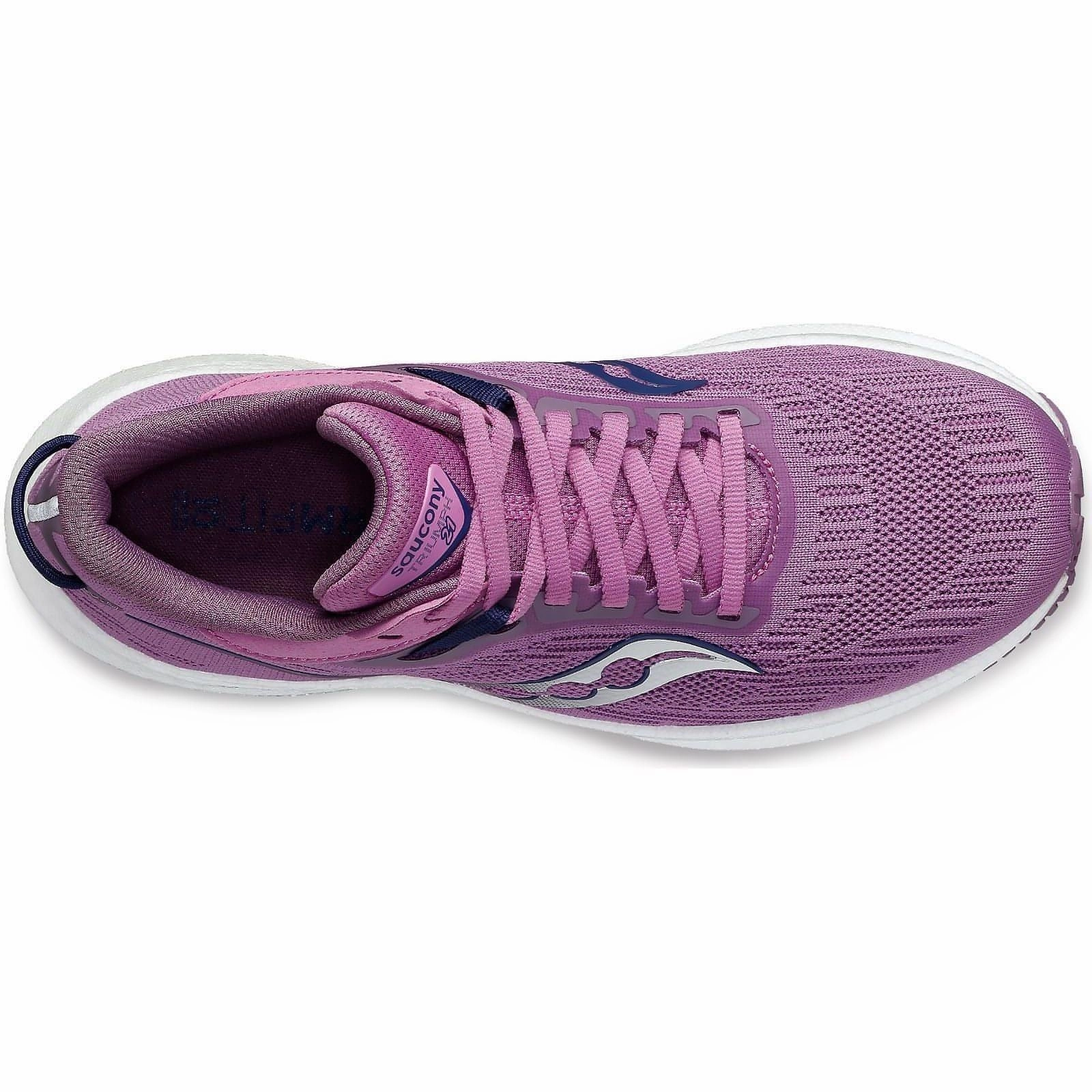 Saucony Triumph 21 Womens Running Shoes - Purple high - arch support shoes Running Companion
