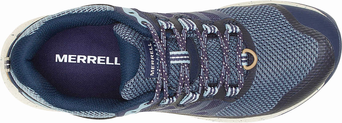 Cold - resistant shoe width Merrell Antora 3 GORE-TEX Womens Trail Running Shoes - Blue