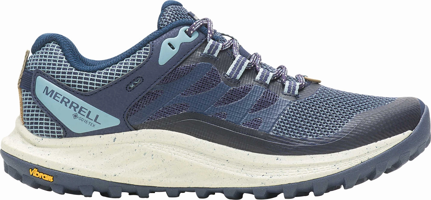 EVA Composite Slip   Resistant Merrell Antora 3 GORE-TEX Womens Trail Running Shoes - Blue