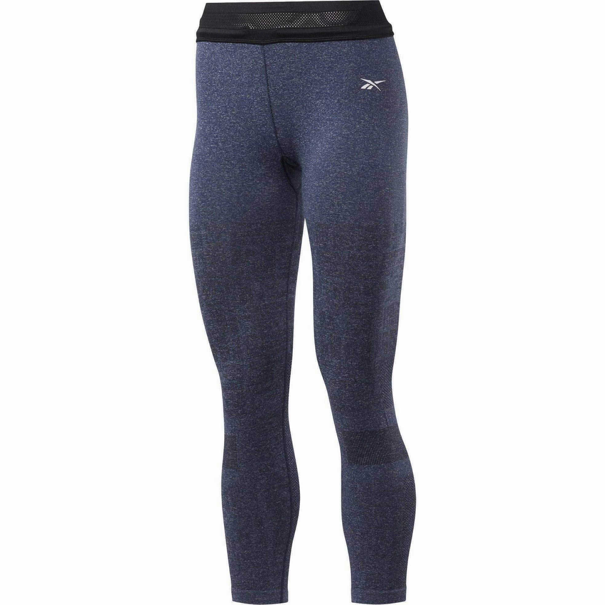 Reebok United By Fitness MYOKNIT Seamless Womens 7/8 Training Tights - Navy Second Fit