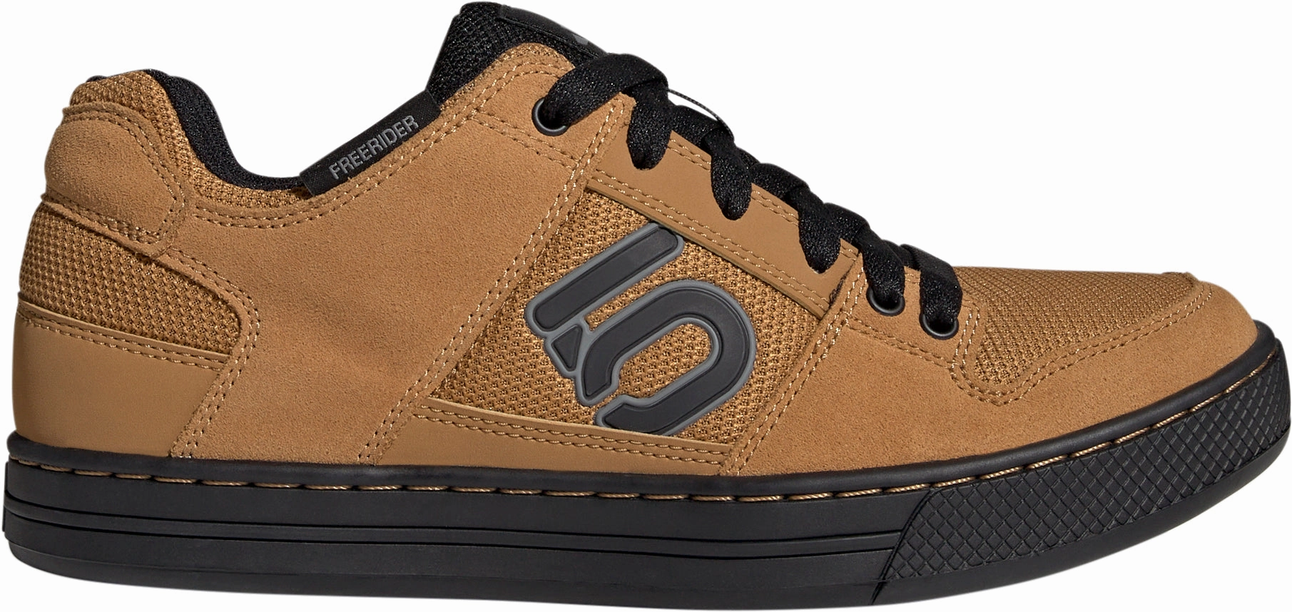 Five Ten Freerider Mens MTB Cycling Shoes - Brown Breathable Tongue Construction Lace Comfort