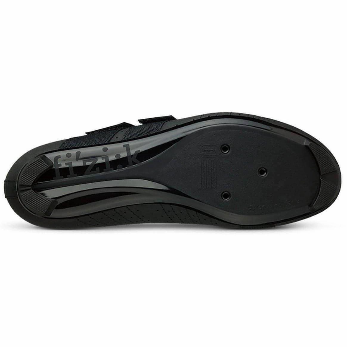 Fast Motion Recycled Fiber Upper Fizik R5 Tempo PowerStrap Mens Road Cycling Shoes - Black