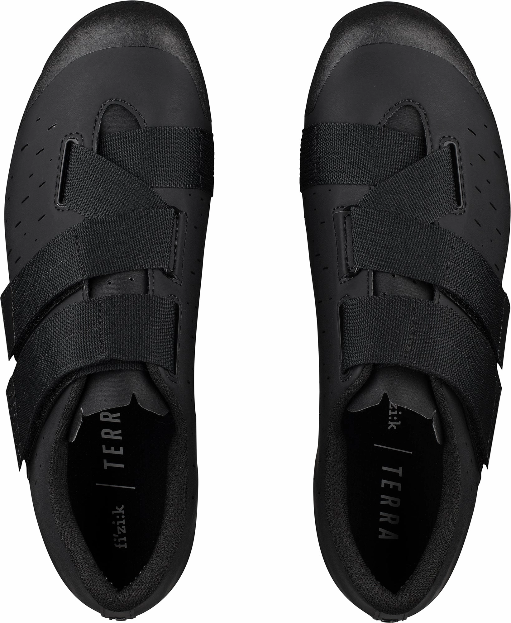 Fizik X4 Terra Powerstrap Mens Road Cycling Shoes - Black Eco Friendly Fabric