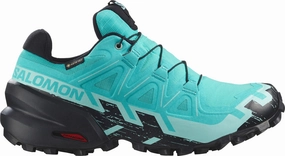 Elastic Collar Support Salomon Speedcross 6 GORE-TEX Womens Trail Running Shoes - Blue