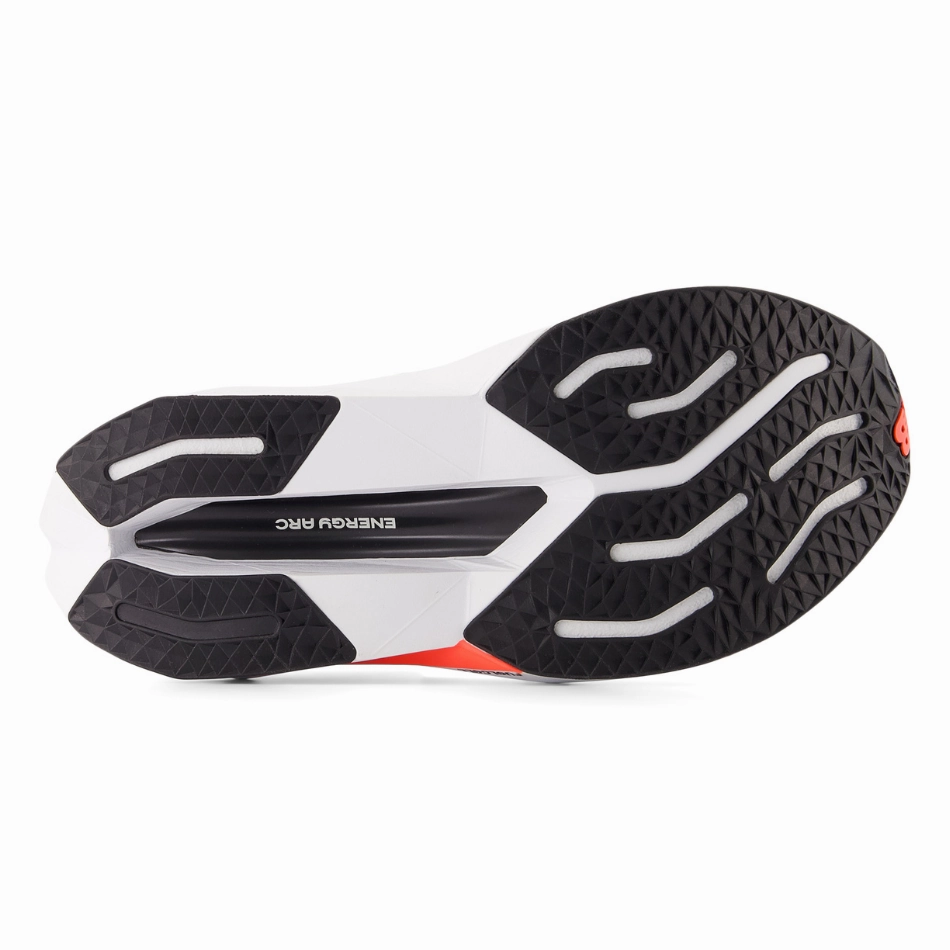 rehabilitation aid padded heel shoes New Balance Women's Fuelcell Supercomp Trainer V3 Running Shoes in Sea Salt/Urgent Red/Black AW25