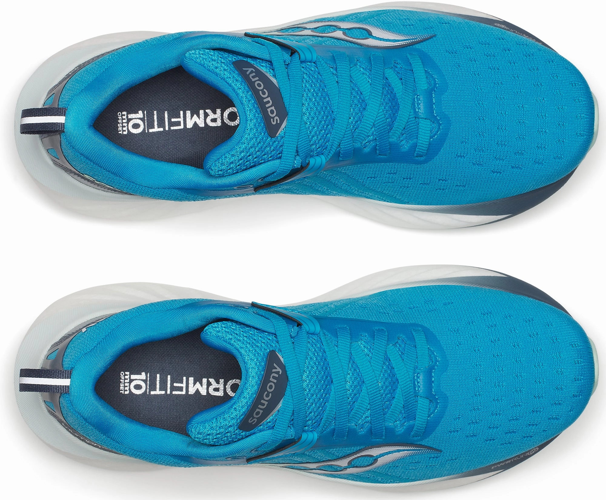 Saucony Triumph 22 Womens Running Shoes - Blue kickboxing shoes running in a trail race shoes