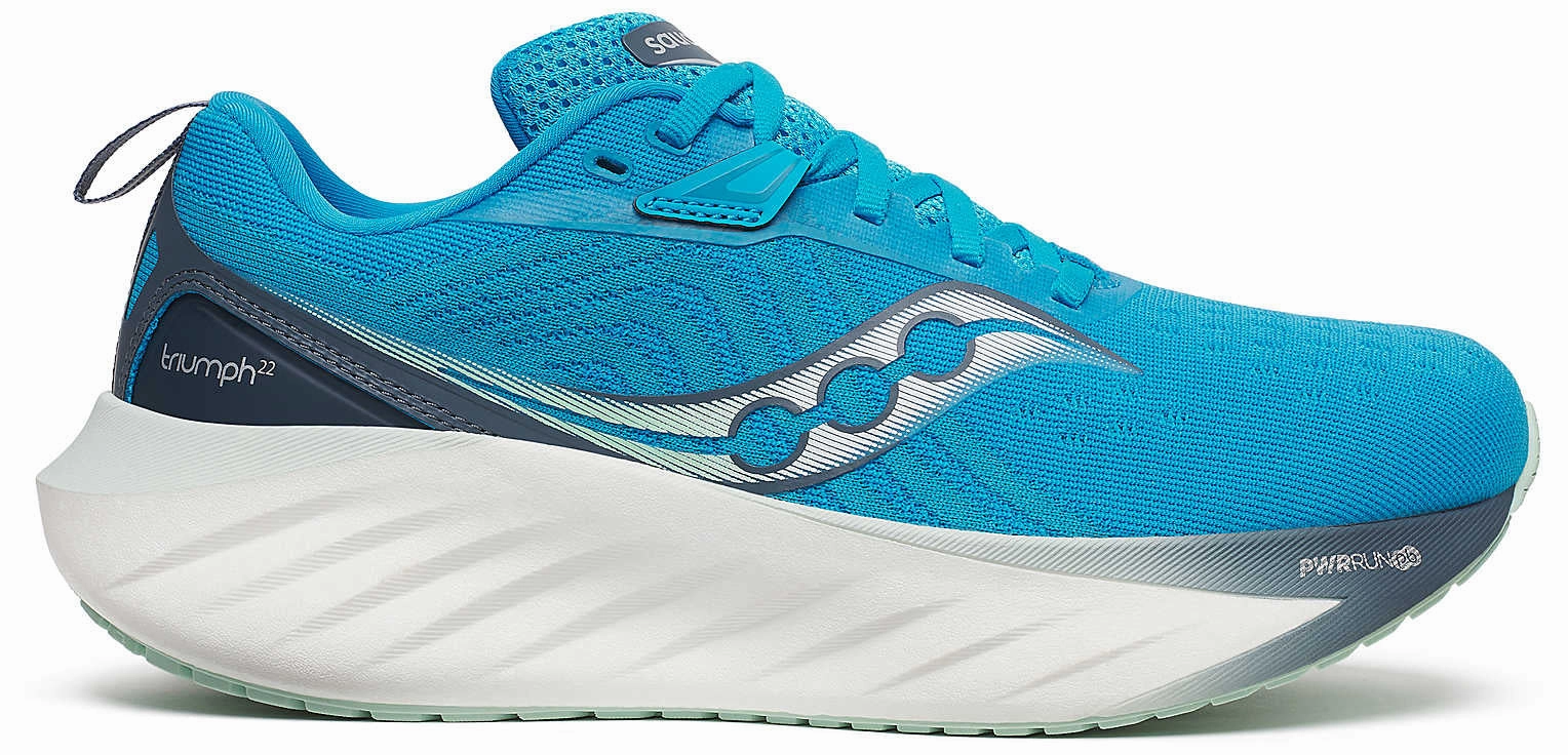 Saucony Triumph 22 Womens Running Shoes - Blue self - esteem running shoe victory