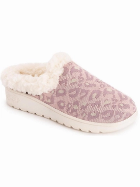 Nony Flyknit Womens Faux Fur Lined Comfy Scuff Slippers Stay Relaxed Sporty Look