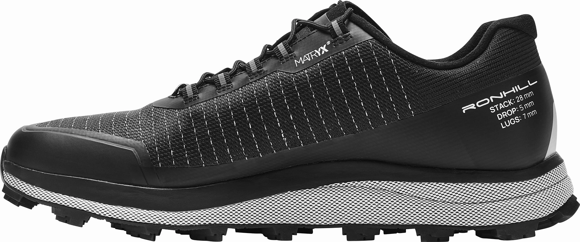 Ronhill Reverence Mens Trail Running Shoes - Black Lightweight Feel running for a way to stay involved in sports