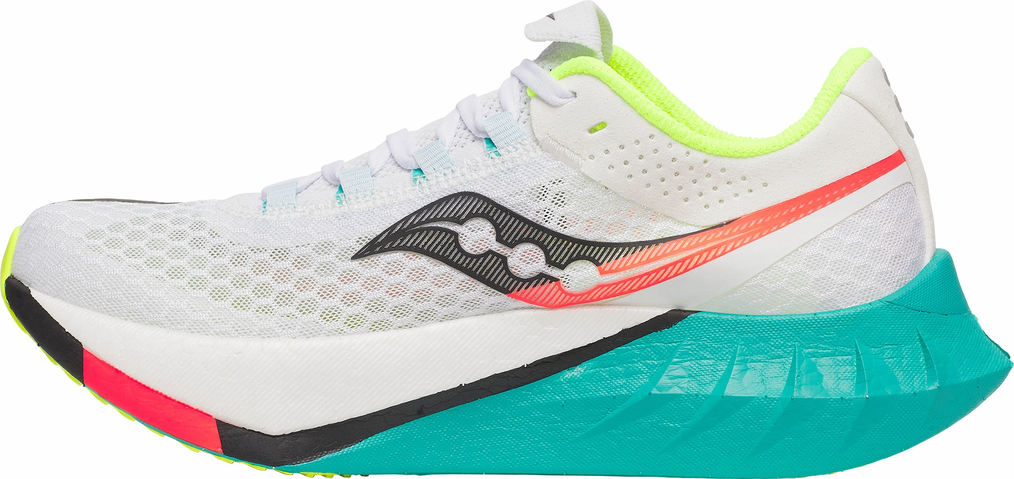 Saucony Endorphin Pro 4 Womens Running Shoes - White sleek - look