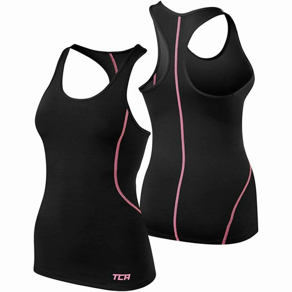 TCA Pro Performance Womens Running Vest Tank Top - Black appearance suitable for indoor relaxation