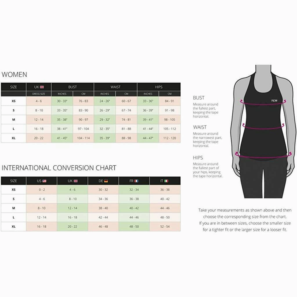 TCA Pro Performance Womens Running Vest Tank Top - Black Oversized Thick