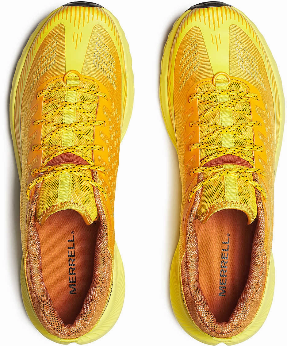 Heel Stabilization Frame Torsional Rigidity Bar Merrell Agility Peak 5 Mens Trail Running Shoes - Orange