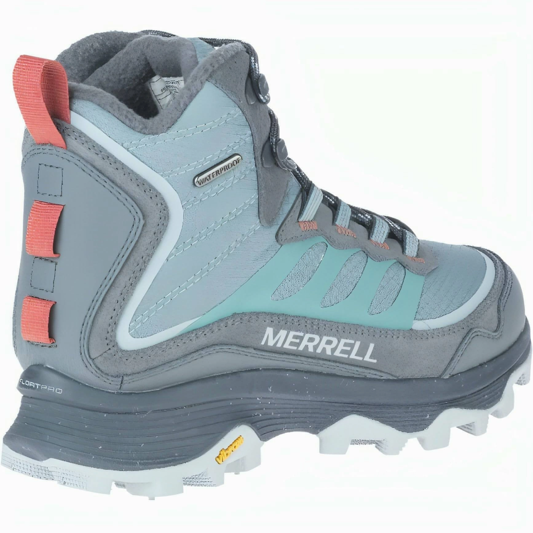 Merrell Moab Speed Thermo Mid Waterproof Womens Walking Boots - Grey Moisture Wick Running