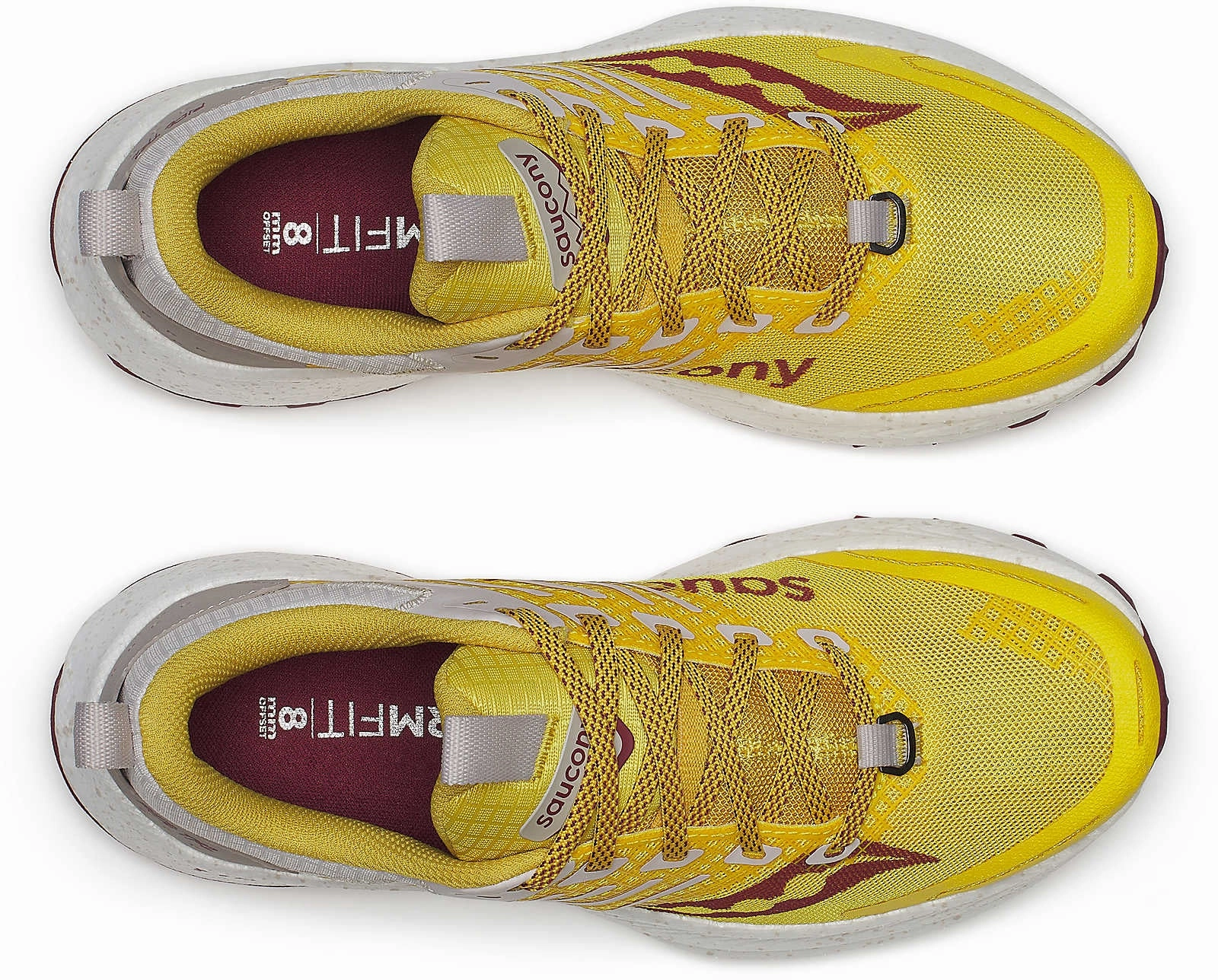 Saucony Ride TR2 Womens Trail Running Shoes - Yellow Pressure Dispersing